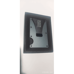  Tarjetero Rfid Aluminium Grey