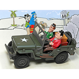 Carro Colección  Jeep Willys el Gordo y el flaco 1/32