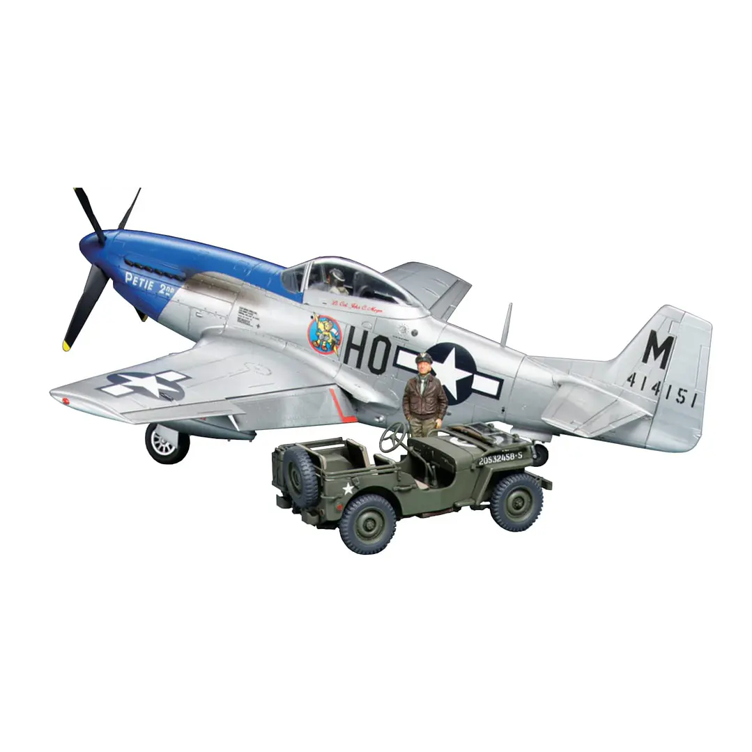 Para armar combo avion P-51D Mustang & Jeep 1/48 1