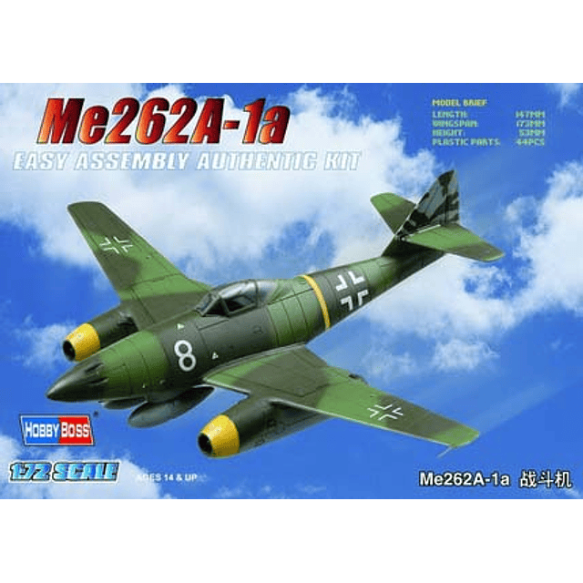 Para armar Me262A-2A.1/72.