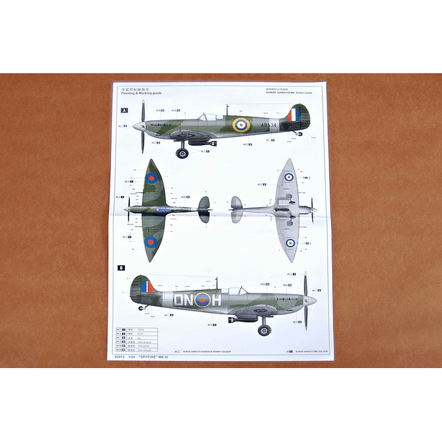 Para armar Aircraft Supermar Spitfire Mk.V1/24