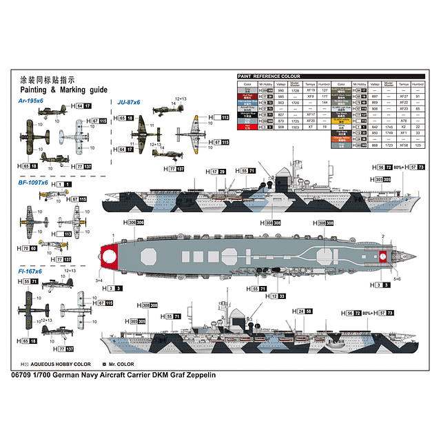 Barco para Armar German Navy Aircraft Carrier D1/700