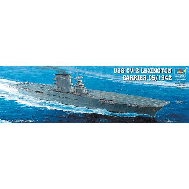 Barco para Armar Aircraft Carrier -Cv-2 Lexingt1/350
