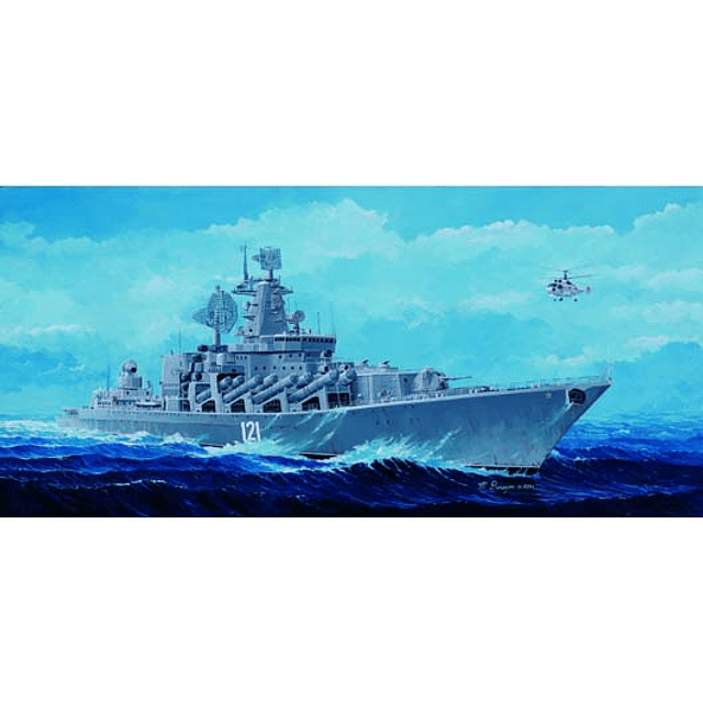 Barco para Armar Russian Navy Moskva 1/350