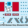 Barco Top Grade German Bismarck  1/700
