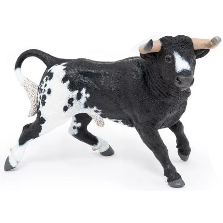 Animal Colección  Toro Español Negro Y Blanco 1