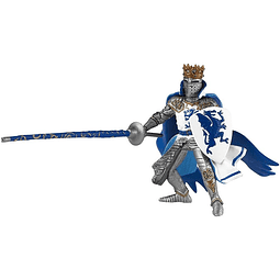 Figura Colección  Rey Con Escudo Dragon Azul
