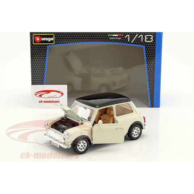 Carro Colección  1969 Mini Cooper Beige 1/18