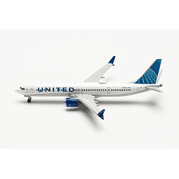 Avión Colección  Boeing 737 Max 9, United Airlines 1/500