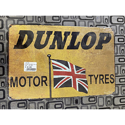  Placa Decorativa Dunlop Motor Tyres