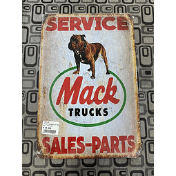  Placa Decorativa Service Mack Truck