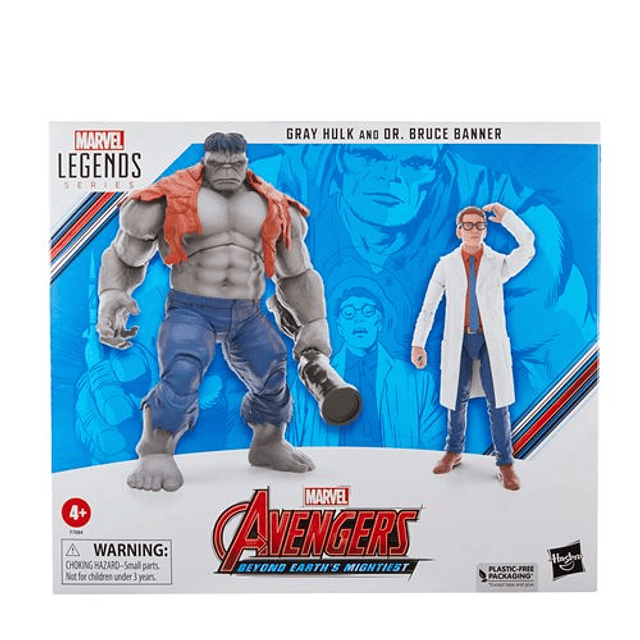 Figura Colección  Gray Hulk&Dr Bruce Banner Avengers