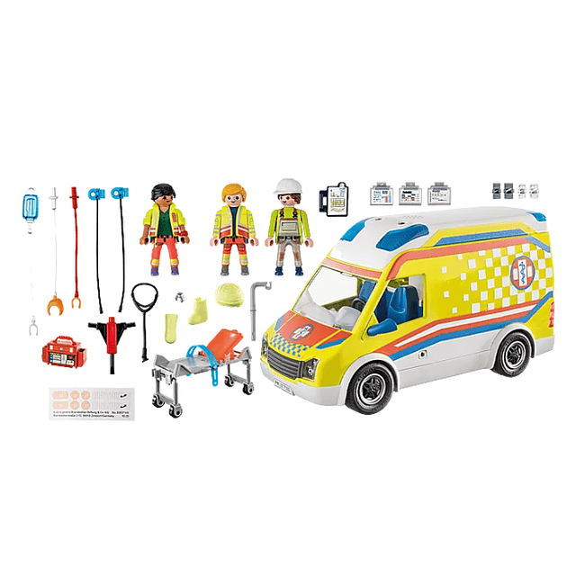  Ambulancia Con Luz Y Sonido
