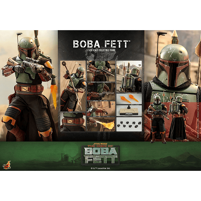 Figura Colección  Boba Fett Sixth Scale (Book Of Bf).
