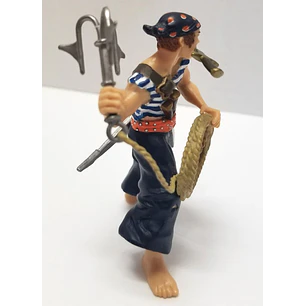 Figura Colección  Pirata De Abordaje Con Ancla Azul