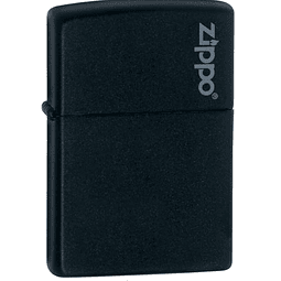  Zippo Negro Mate Con Logo