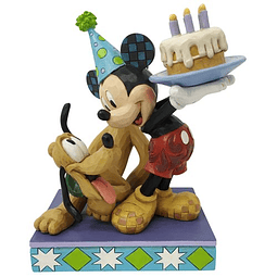 Figura Colección  Pluto & Mickey Birthday