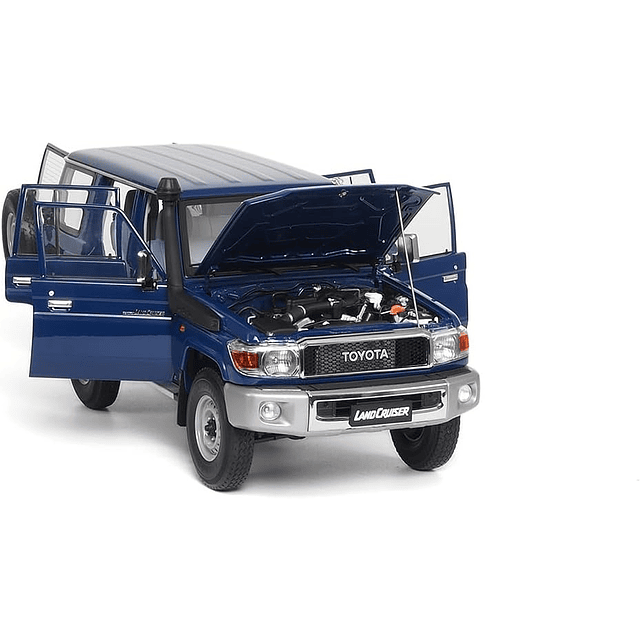 Carro Colección  Toyota Land Cruiser 76-2017Blue1/18