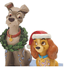 Figura Colección  Lady And The Tramp Christmas Statue