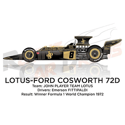 Carro Colección  Lotus Ford Tipo 72D 1/18