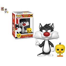 Figura Colección  Looney Tunes Sylvester & Tweety Pop