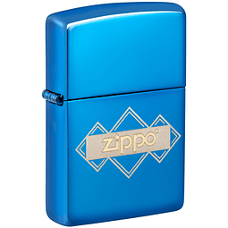  Enc Zippo Logo Azul Polish