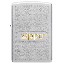 Enc Zippo Cromo Cromo Logo Dorado