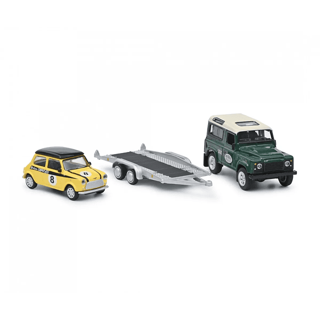 Carro Colección  set Land Rover + Mini Cooper 1/64