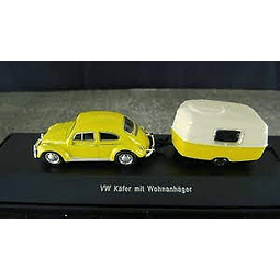 Carro Colección  Vw Kafer Mit Wohnanhager1/87