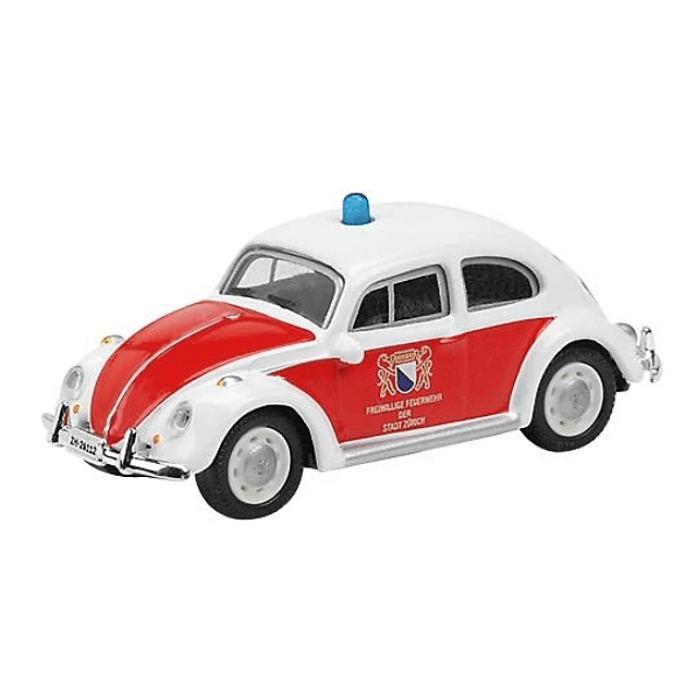 Carro Colección   VW escarabajo bomberos Zurich 1/87 ho h0