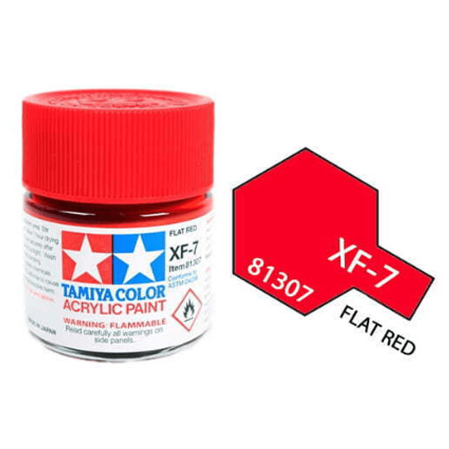  Xf-7  Acrylic Flat Red 23Ml