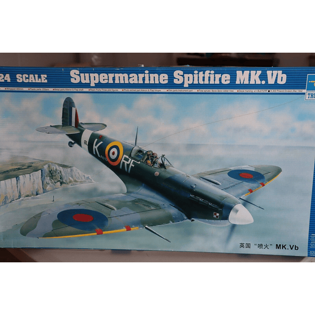 Avion 1:24 Para Armar Aircraft -Supermarine Spitfire Mk.Vb