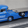 Carro Colección  MB Race Transporter Blue 1/43