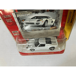 Carro Colección Johnny Lightning Muscle Cars R15 '05 Ford GT White  | 1/64