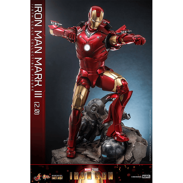 Figura Colección  Iron Man Mark Iii (2.0) 1/6 .