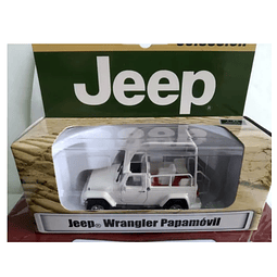 Carro Colección  Jeep Wrangler Papamovil1/43
