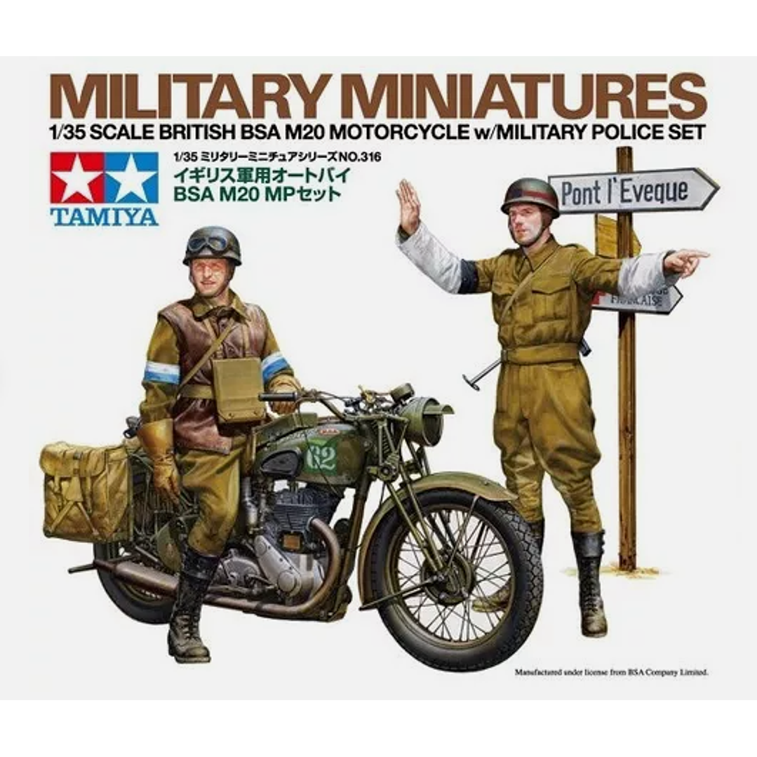 Para armar British Bsa M20 Motorcycle 1/35 1