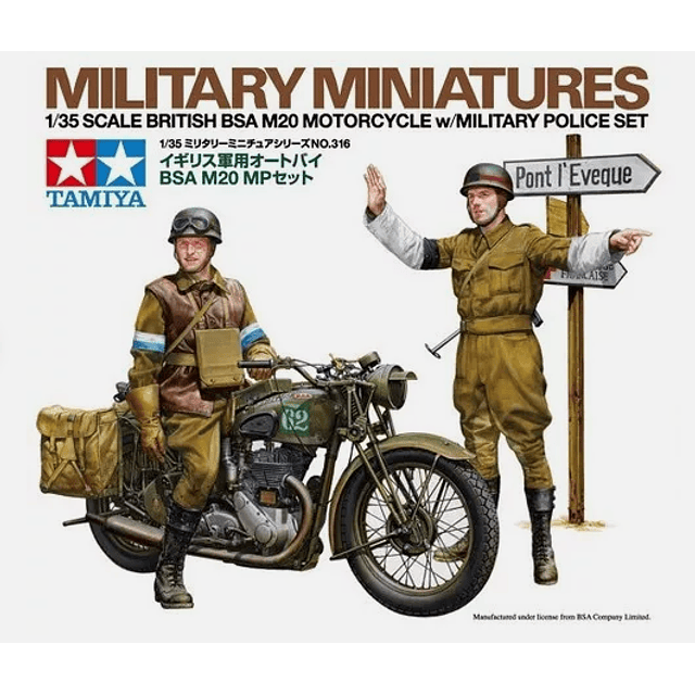 Para armar British Bsa M20 Motorcycle 1/35