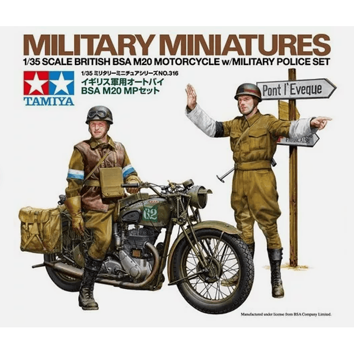 Para armar British Bsa M20 Motorcycle 1/35 1