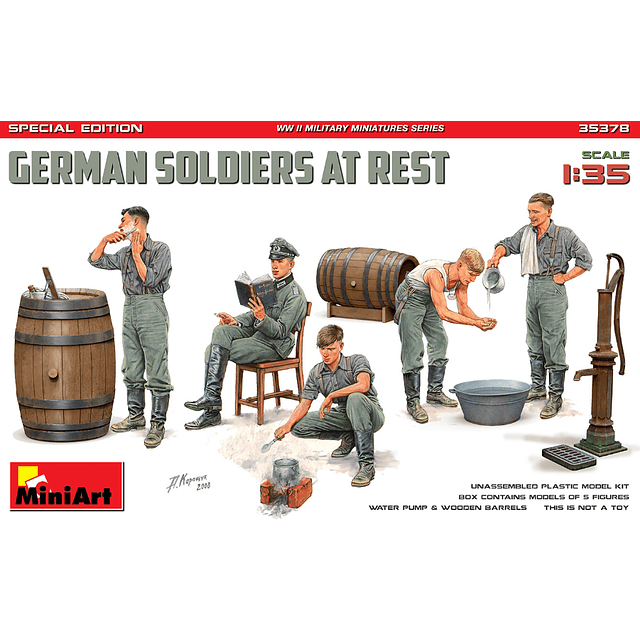 Para armar German Soldiers At Rest Special1/35