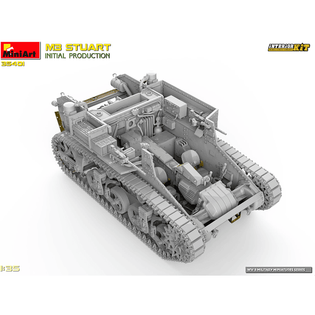 Para armar M3 Stuart Initial Prod Interior1/35