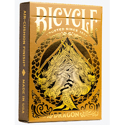  Bicycle Dragon Gold New