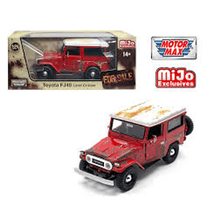 Carro Colección  Toyota Fj40 Land Cruiser Red 1/24 1