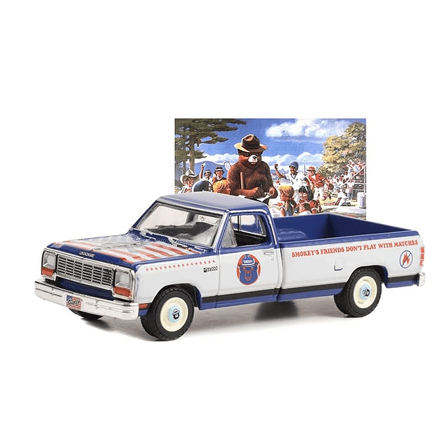 Carro Colección  1989 Dodge Ram D-150 Smokeys1/64