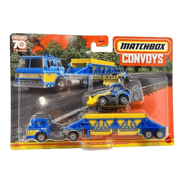 Carro Colección  Matchbox convoys tracto mula Ford C900 y pajarita 1/87