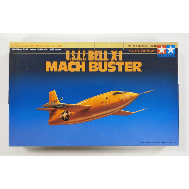 Para armar avión de pruebas Bell X-1 Match Buster 1/48