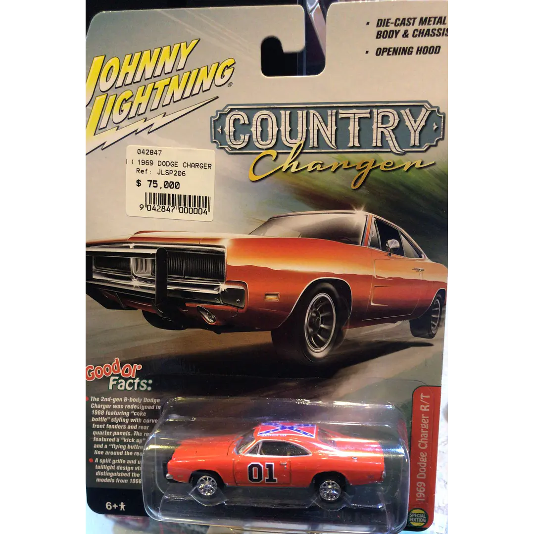 Carro Colección  1969 Dodge Charger In Orange 1/64 1