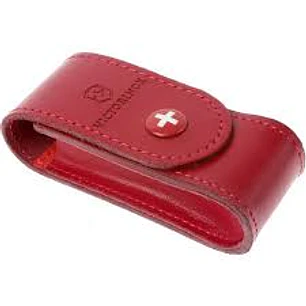 Estuche Navaja Cuero Rojo