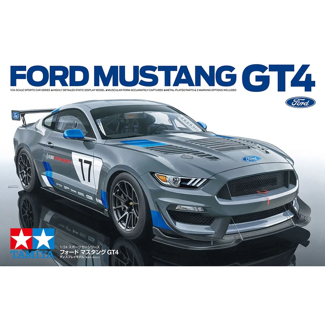 Vehículo para Armar Ford Mustang GT 4 1/24 Sports Car 1