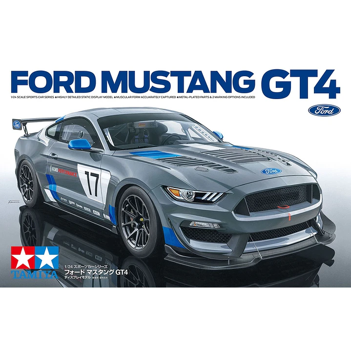 Vehículo para Armar Ford Mustang GT 4 1/24 Sports Car 1